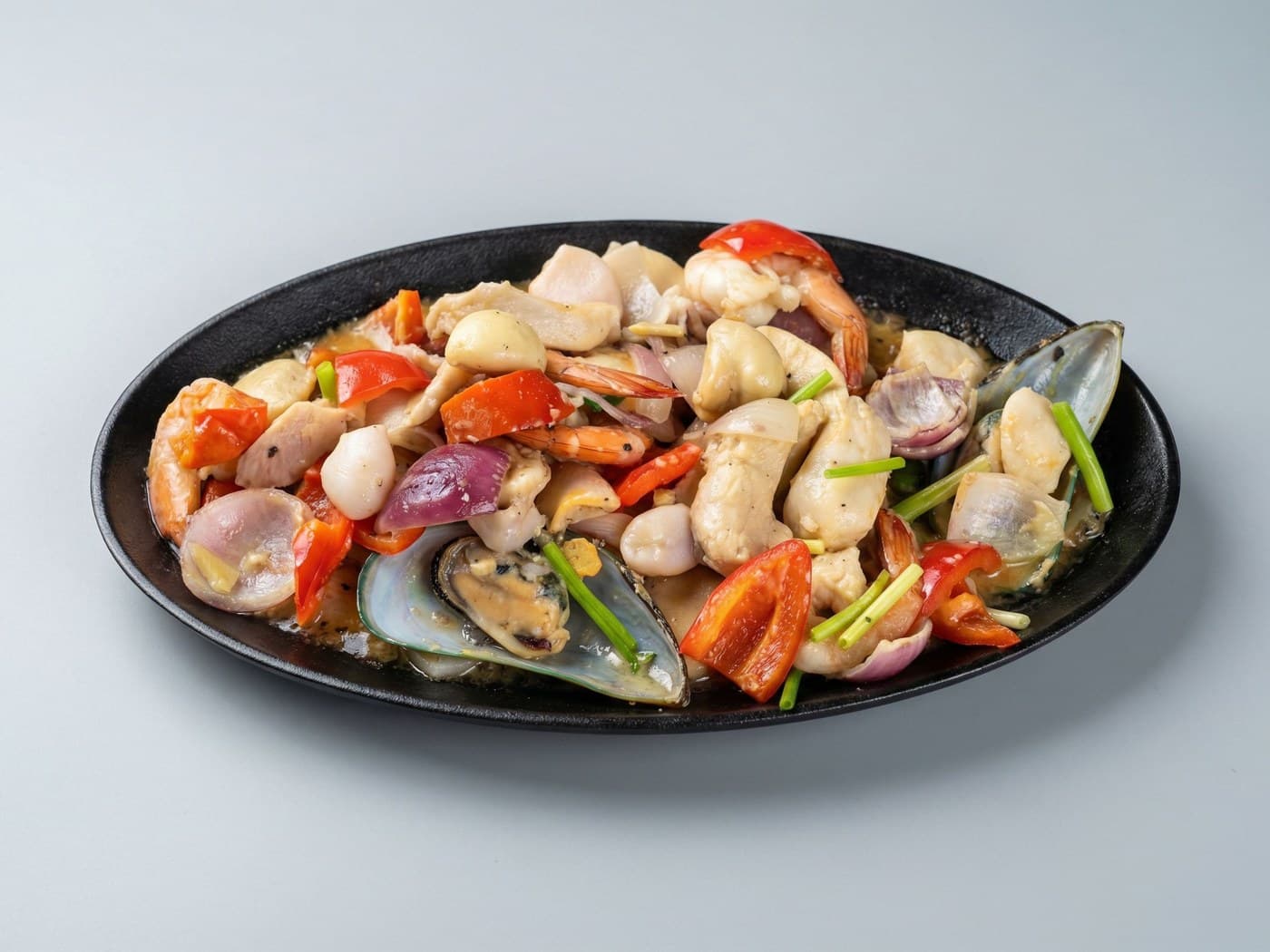 Sizzling Mixed Seafoods