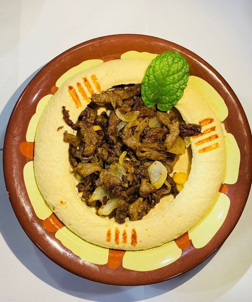 Hummus with Beef Shawarma