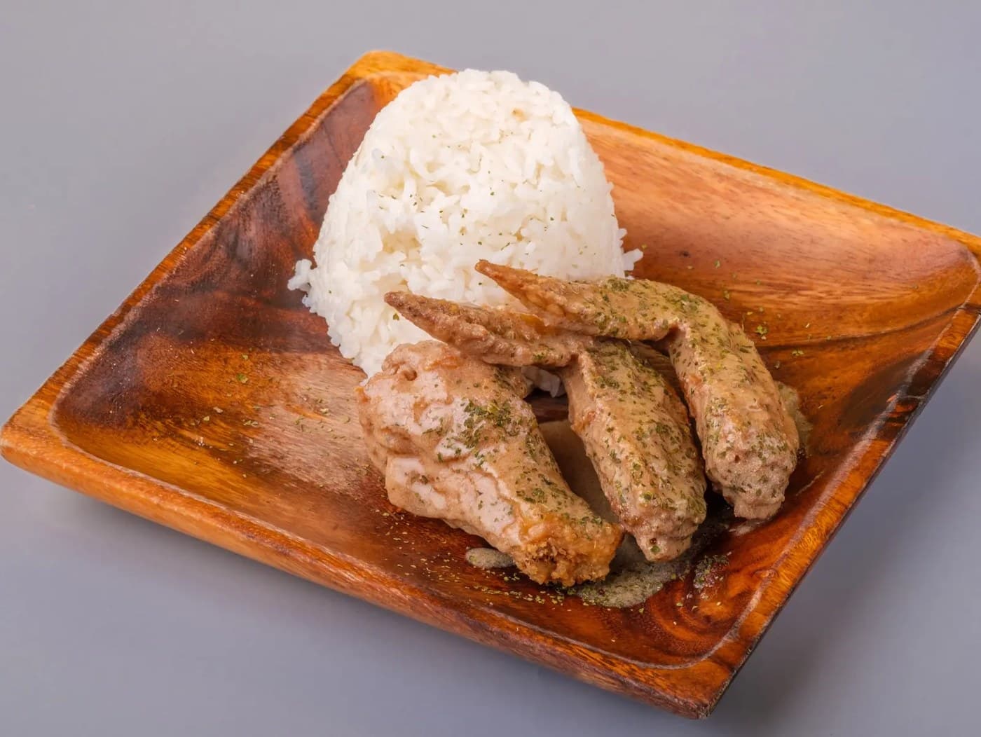 3А (3pcs wings with rice)