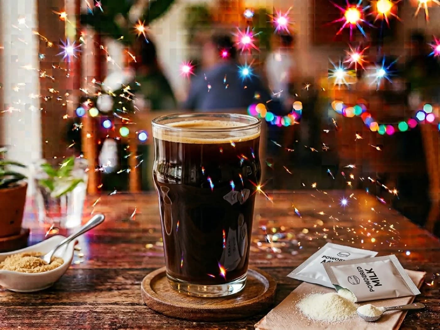 Italian Coffee 8 Oz With Sugar And Milk