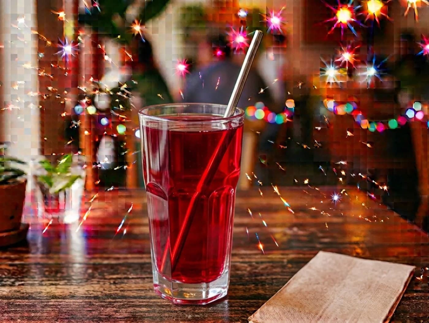 Ice Cold Cranberry Juice