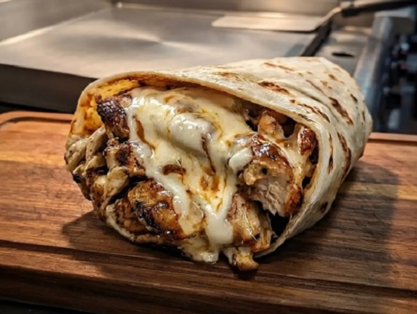 Chicken Shoarma Wrap Full Meat With Cheese No Cheap Fillers