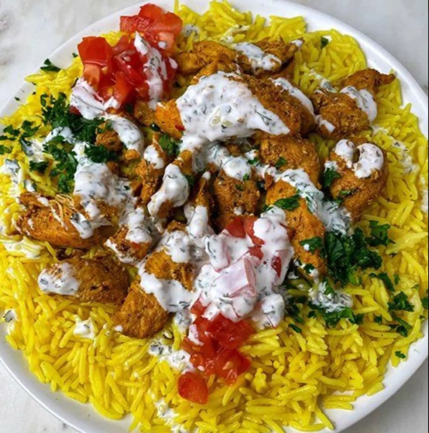 Chicken shawarma rice