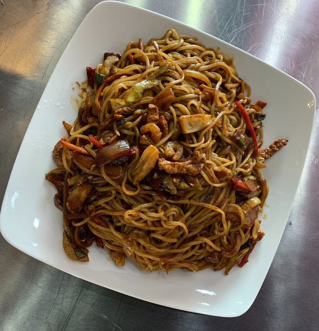 Seafood Jjajang platter