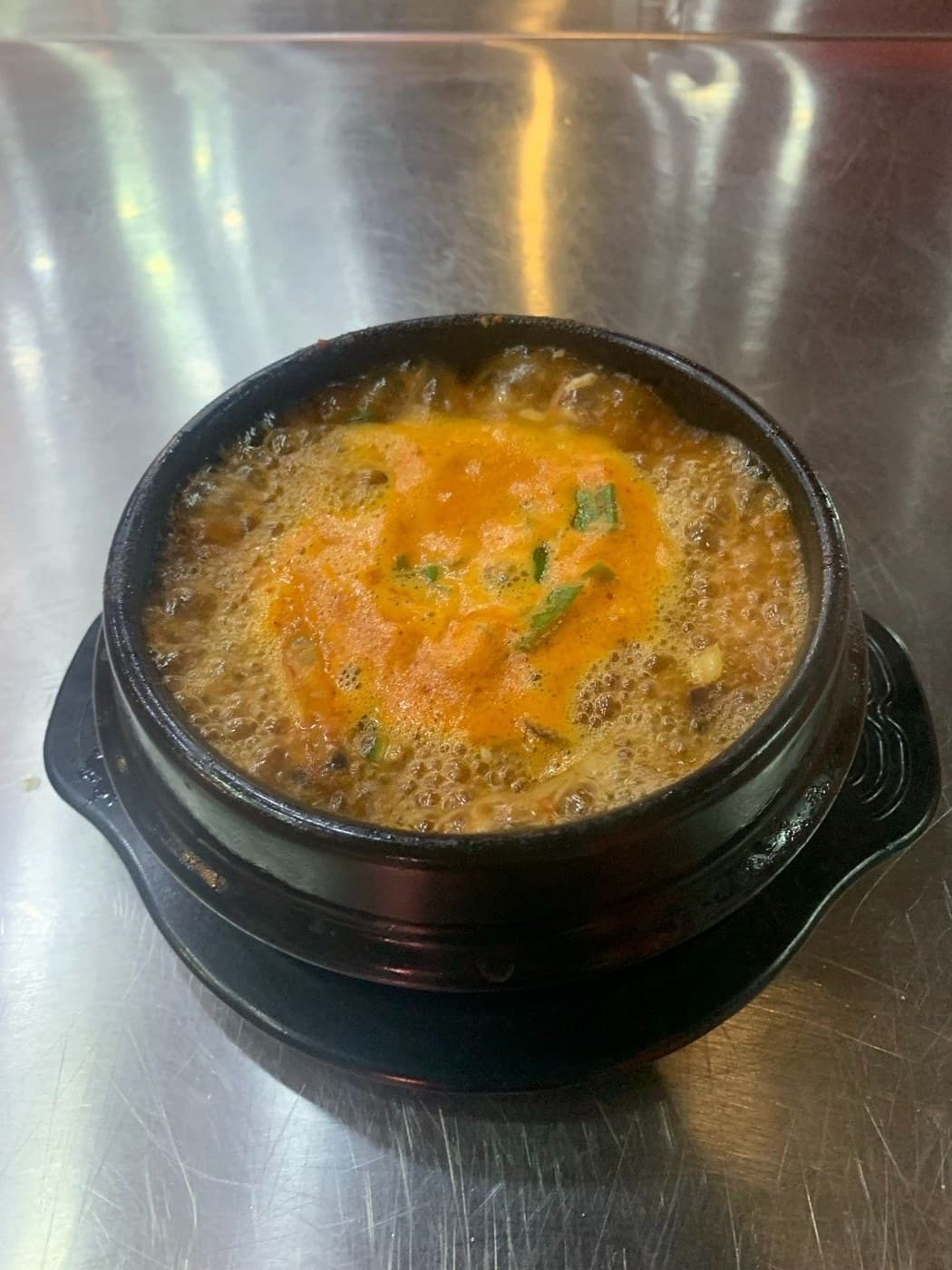 Seafood Sundubu stew