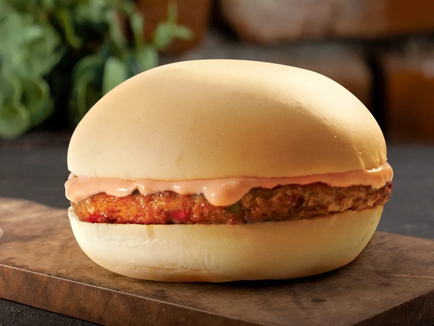 Hamburger with Drink