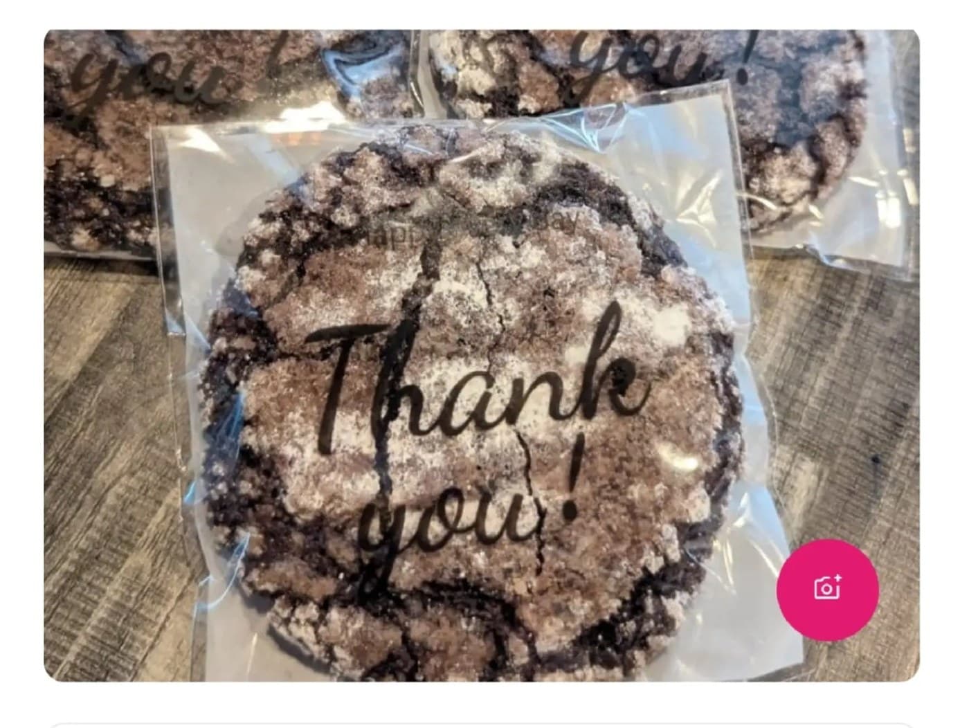 Big bite chocolate crinkles