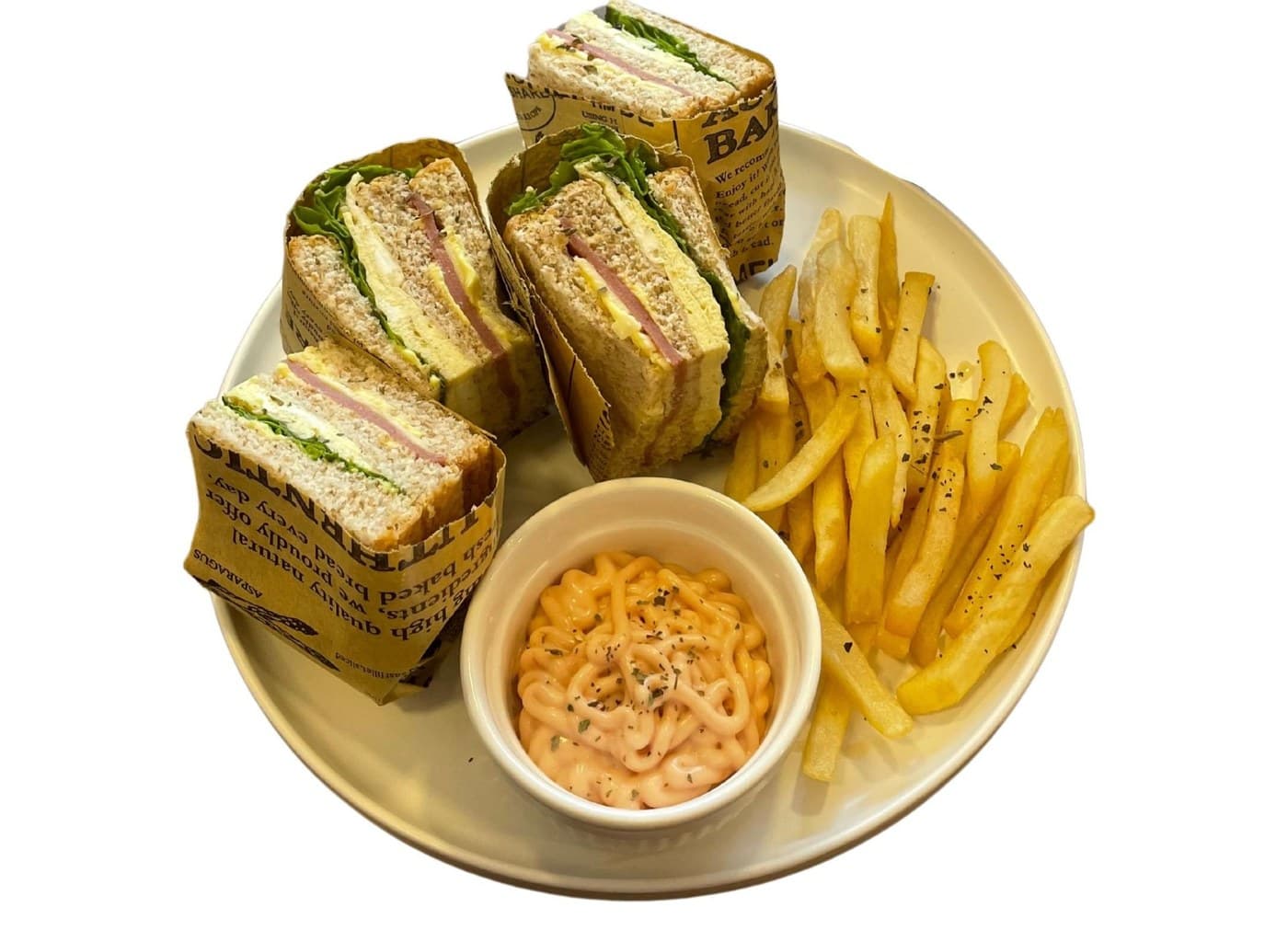 Clubhouse Sandwich With French Fries