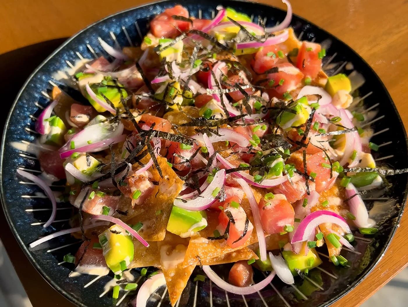 Ahi Tuna Poke Nachos