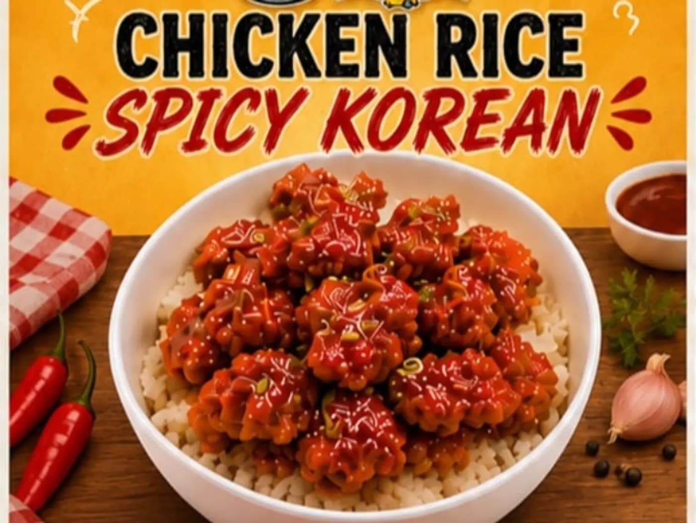 Spicy Korean Yamnye (rice)