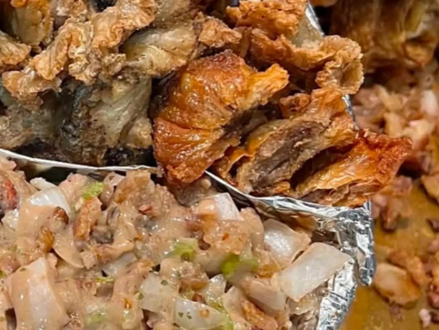 Bilao Sisig + Chicharon Bulaklak