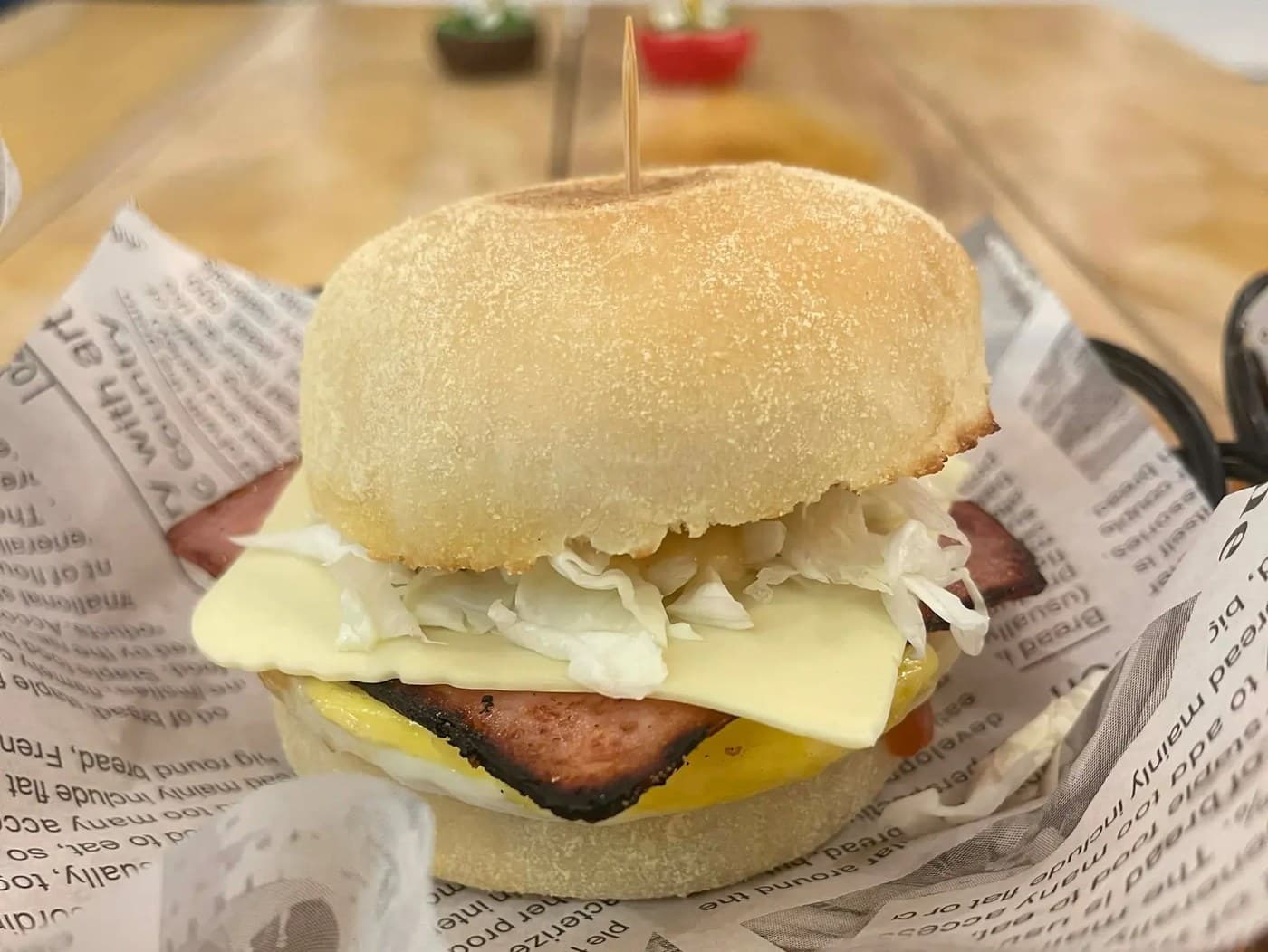 Egg & Ham with Cheese