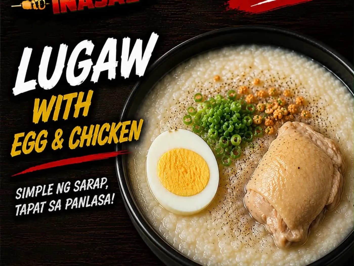Lugaw with Egg & Chicken