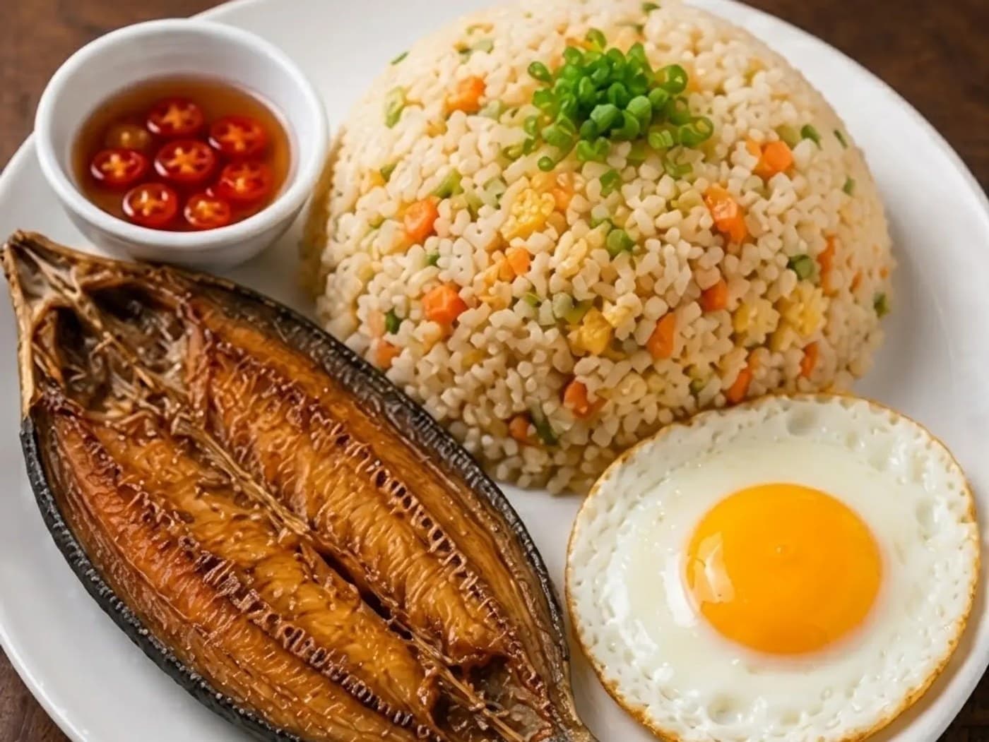 Grilled Bangus with Rice & Egg