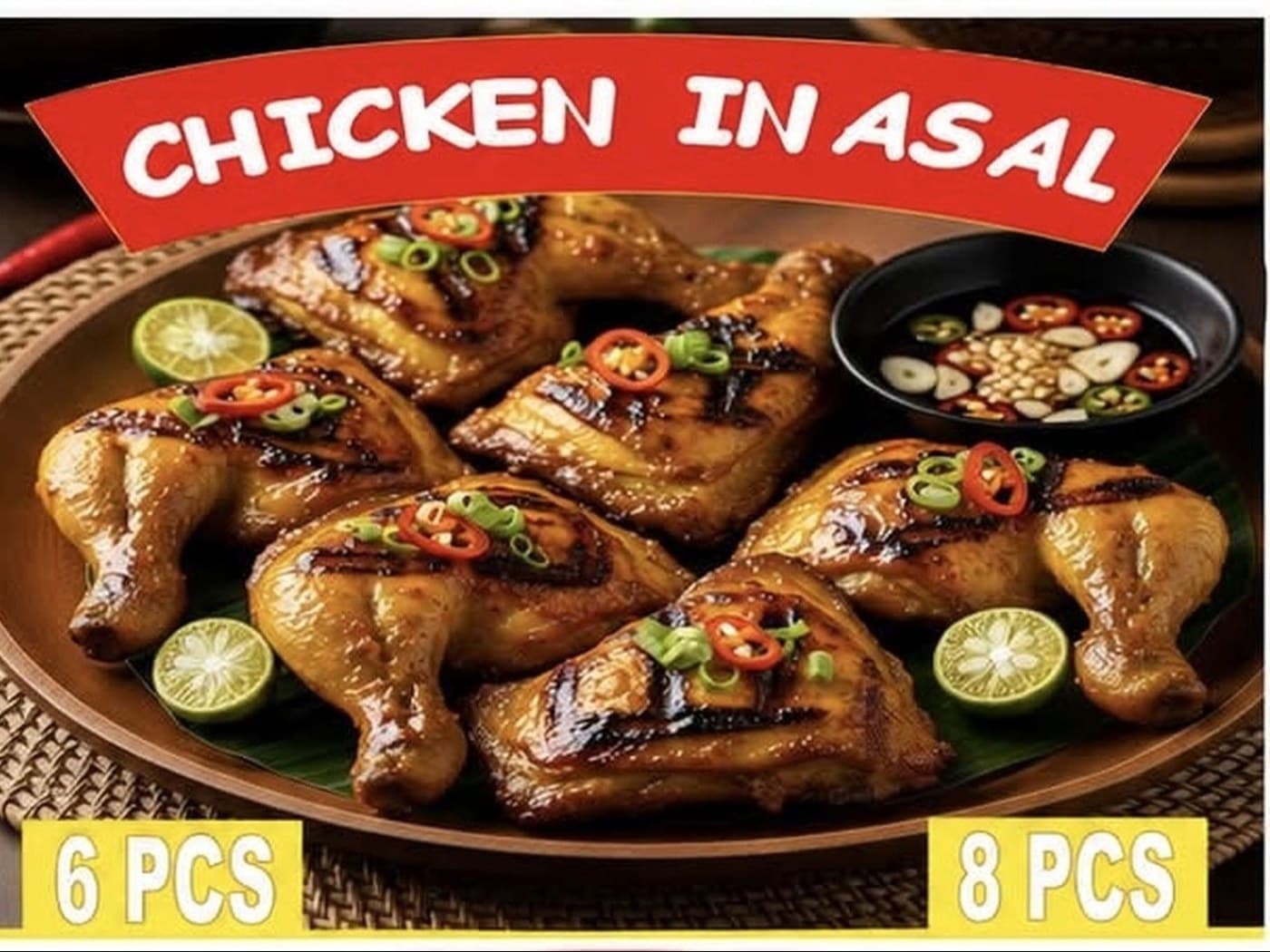 6pcs. Chicken Inasal (No Rice)