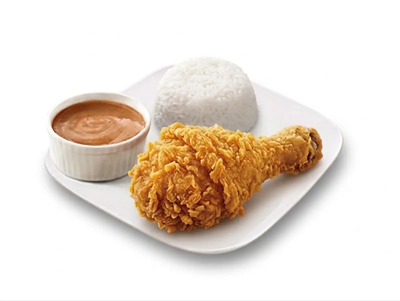 1 - Pc Fried Chicken with Rice