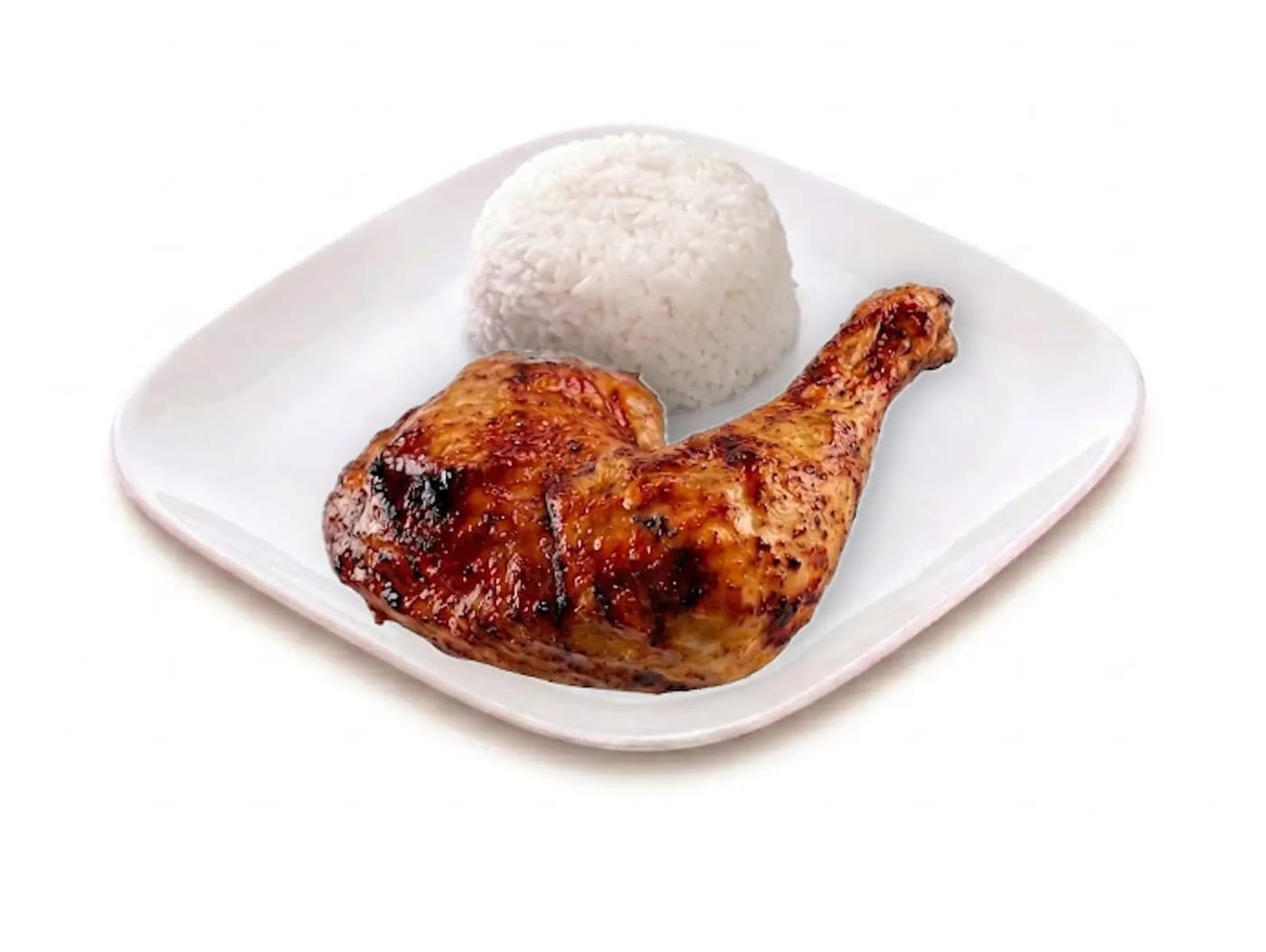 Quarter Roasted Chicken with Rice