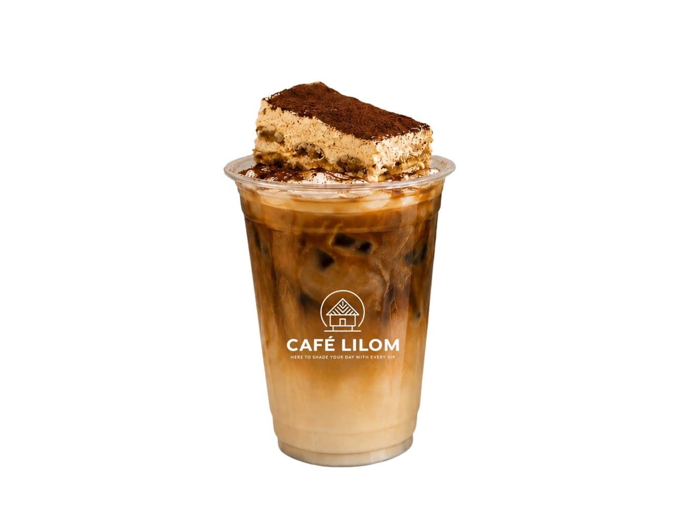 Tiramisu Latte With Tiramisu Cake