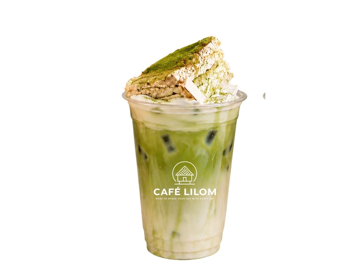 Matcha Latte With Matcha Tiramisu