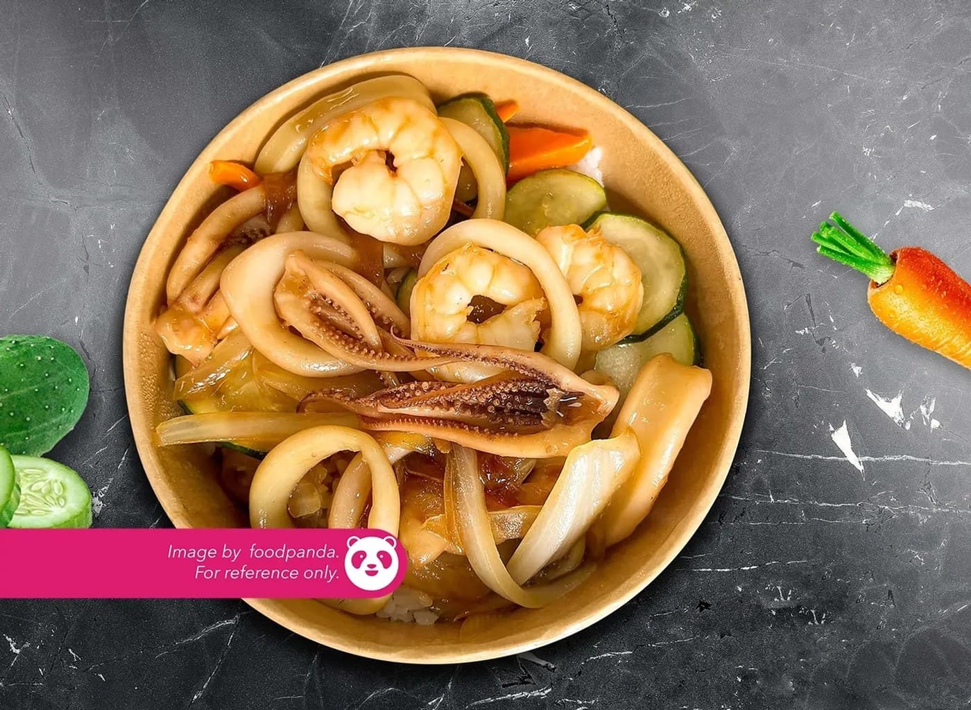 Sizzling Mixed Seafood