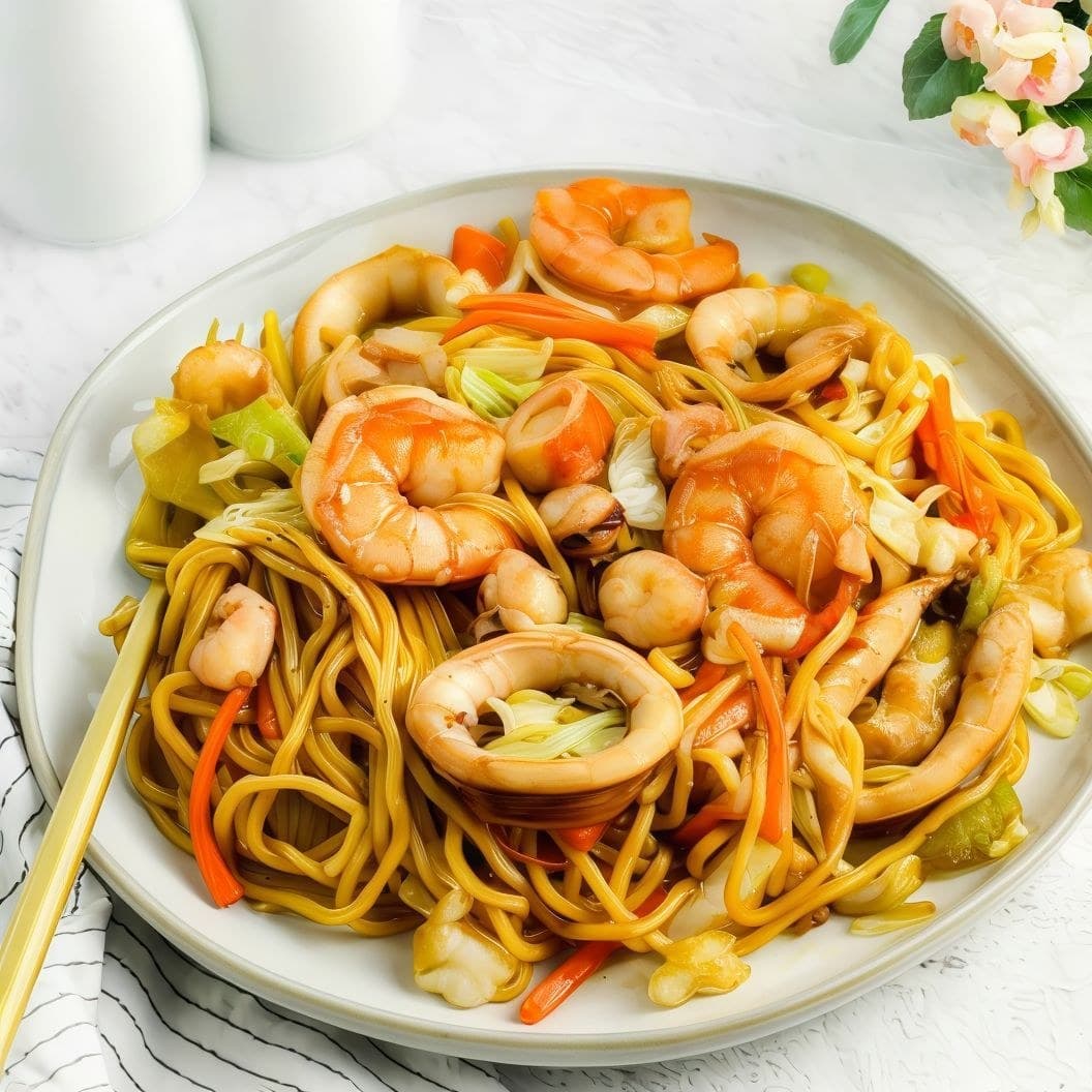 Seafood Noodles Canton