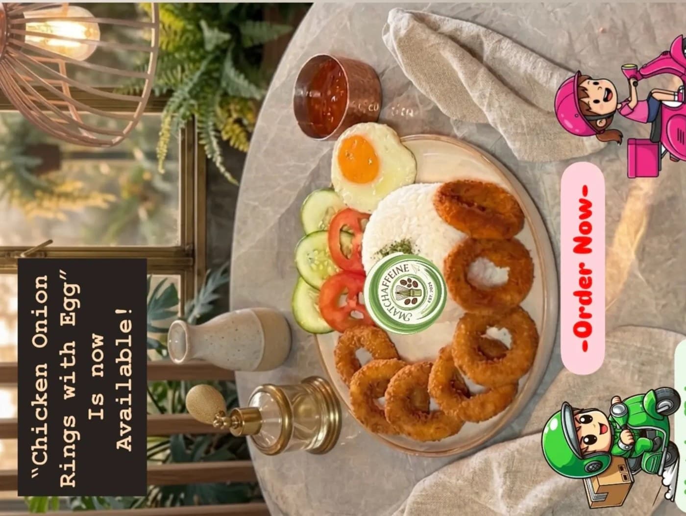 Chicken Onion Rings with Egg