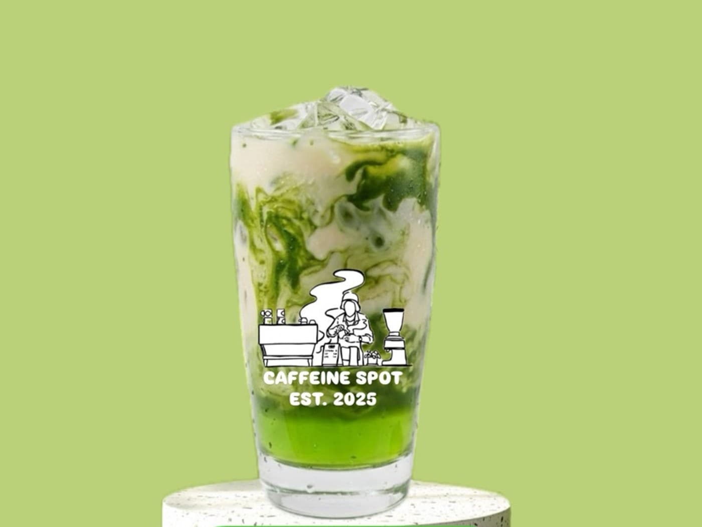 Ice Green Apple Matcha Latte