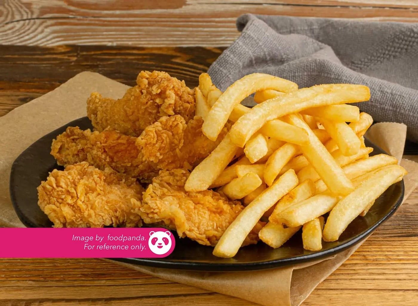 Fried Chicken with Fries