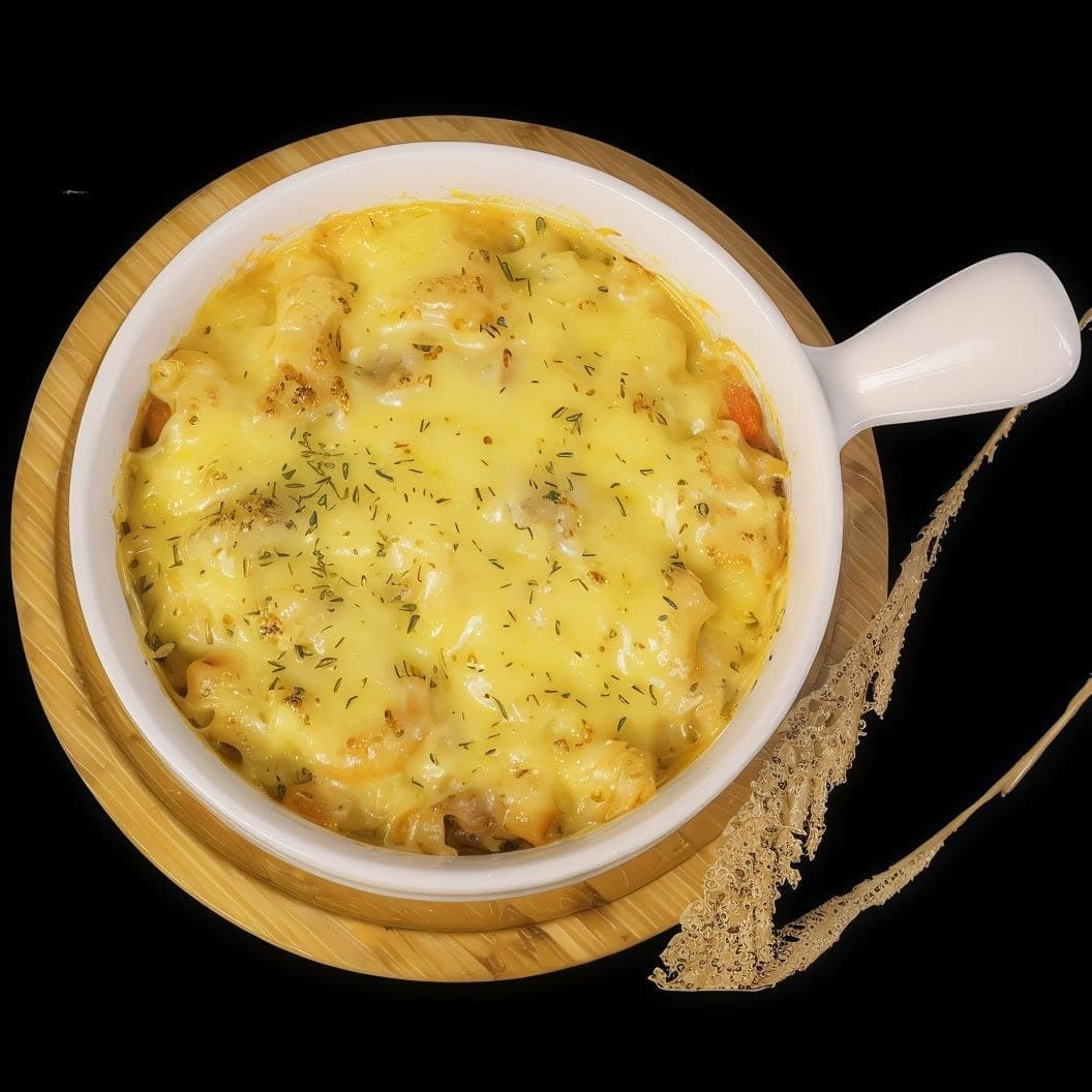 cheesy baked mac