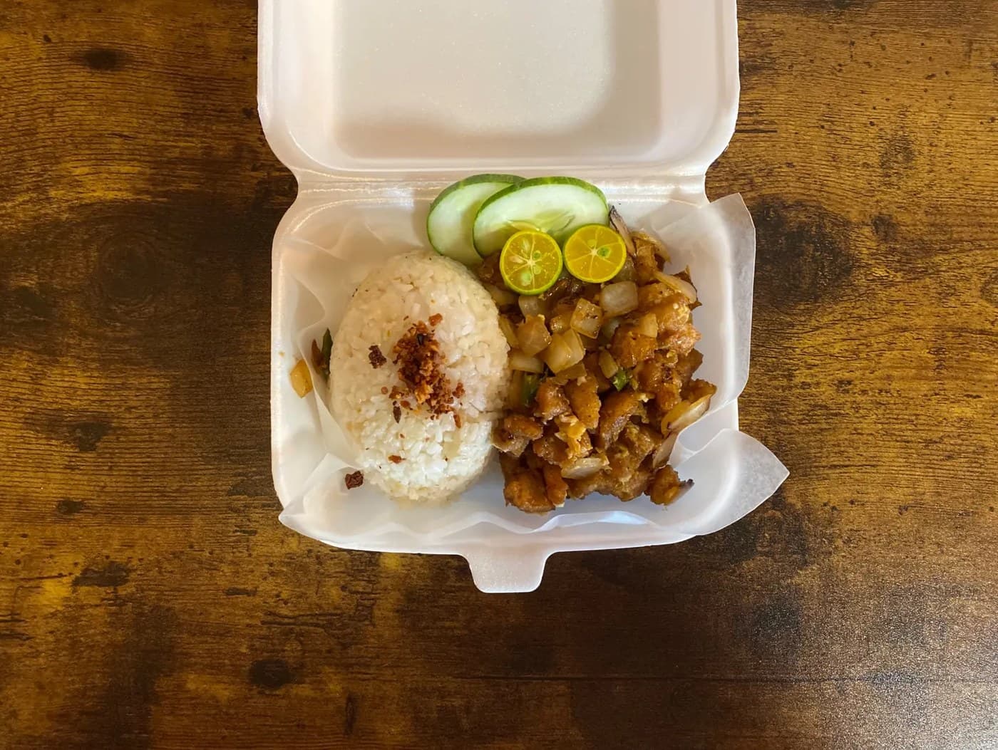 Crispy Pork Sisig With Rice