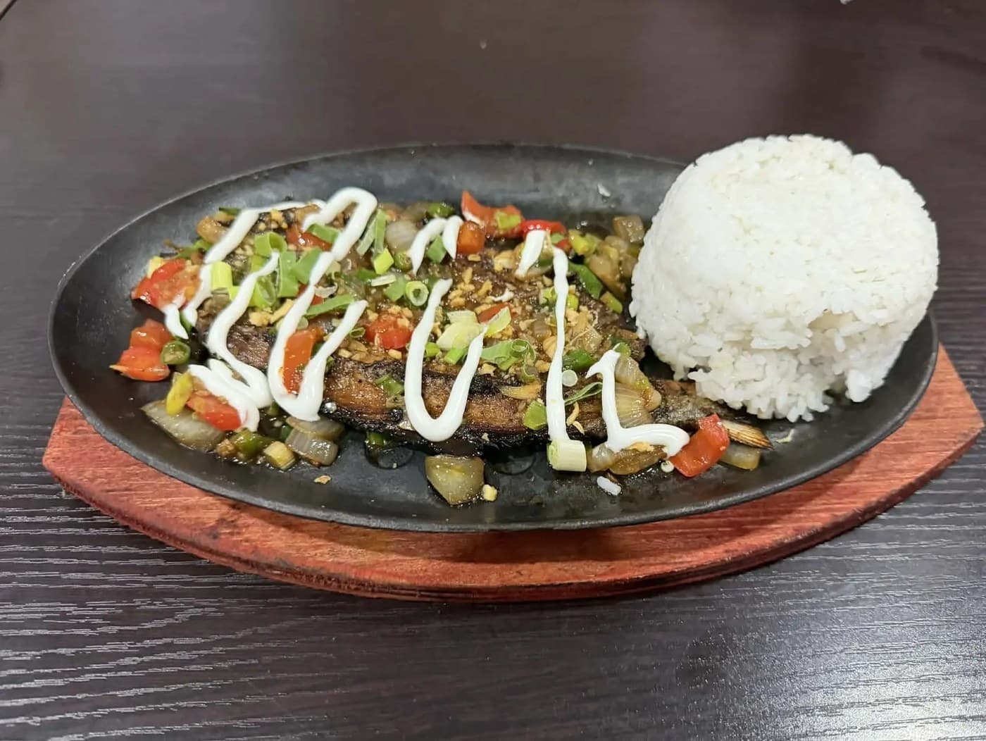 Sizzling Bangus with Iced Tea