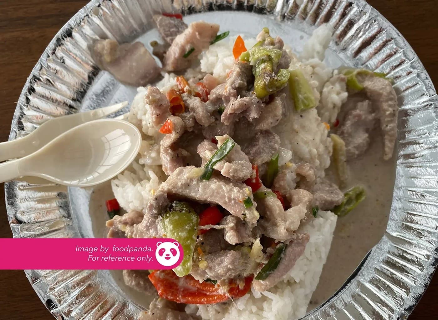 Bicol Express rice meal
