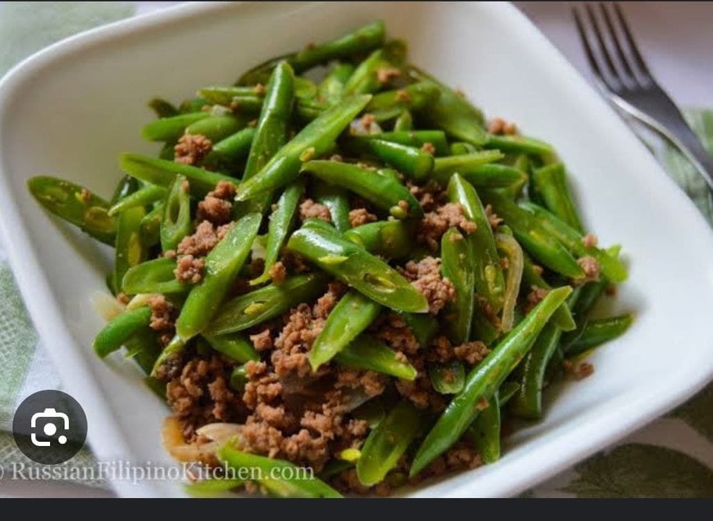 Baguio Beans With Ground Pork
