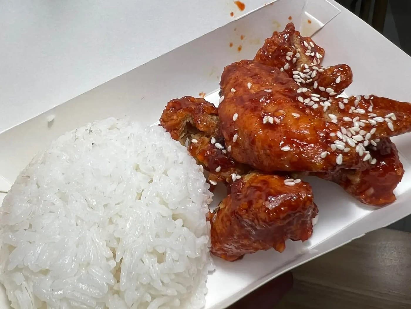 Chicken Wings- Buffalo with Rice