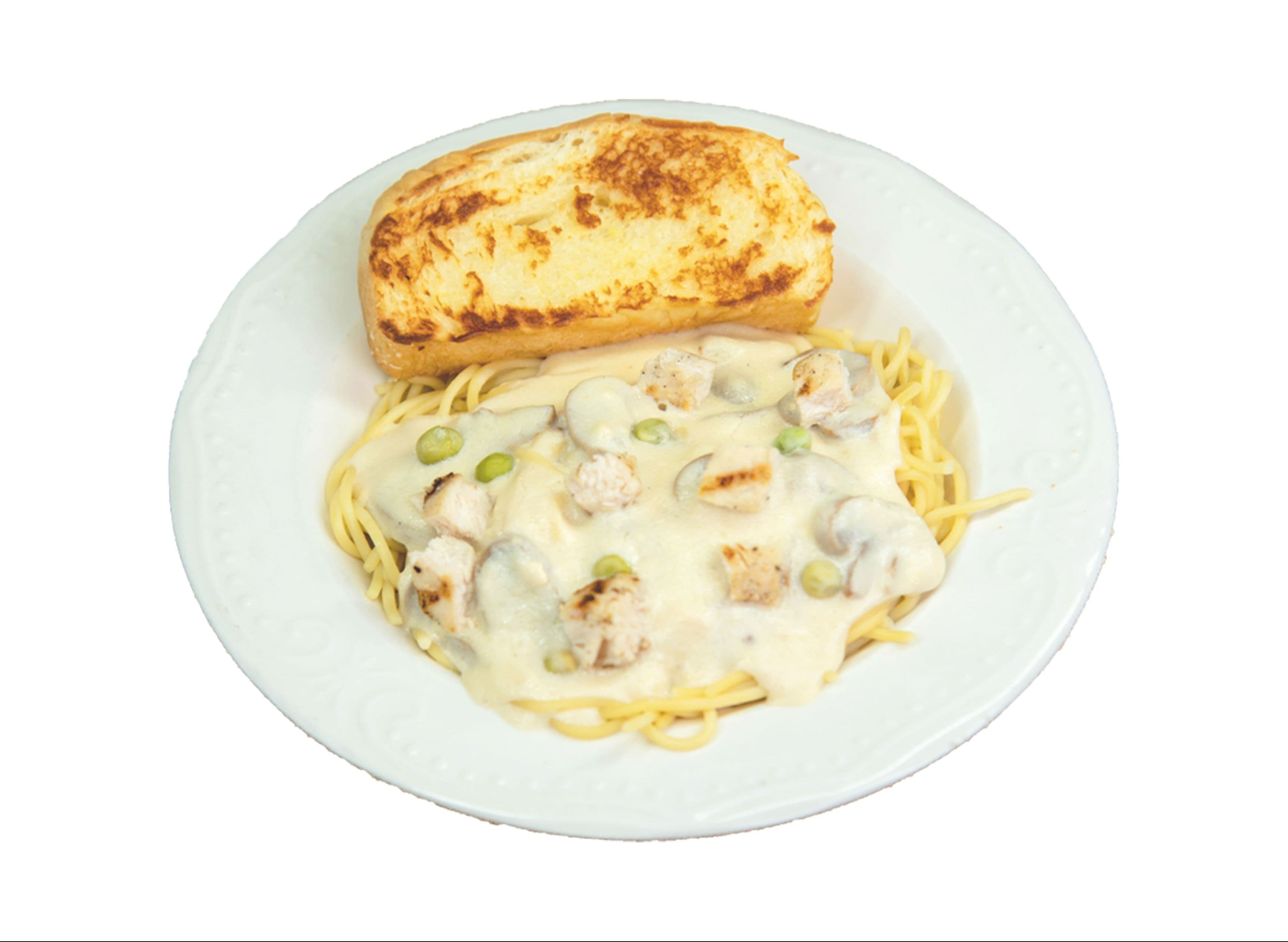 Grilled Chicken Carbonara