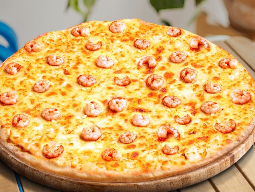 Garlic Shrimp Pizza