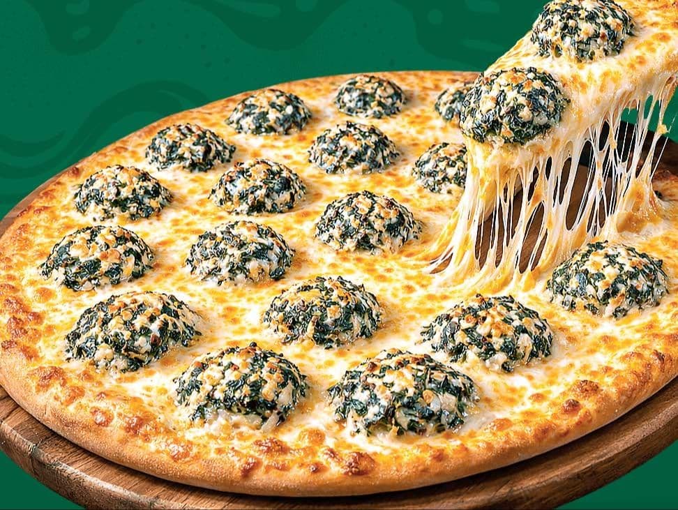 Ultra Creamy Spinach Dip Pizza