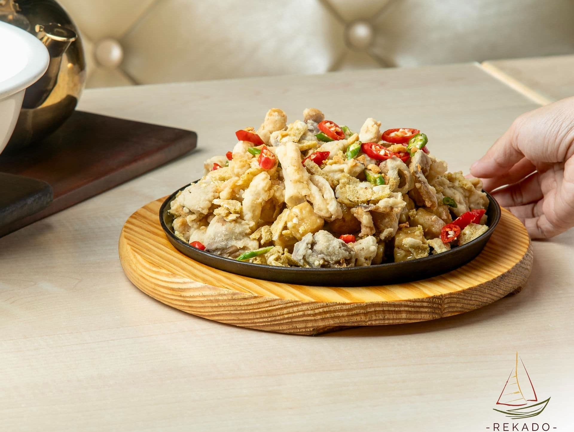 Tofu and Mushroom Sisig