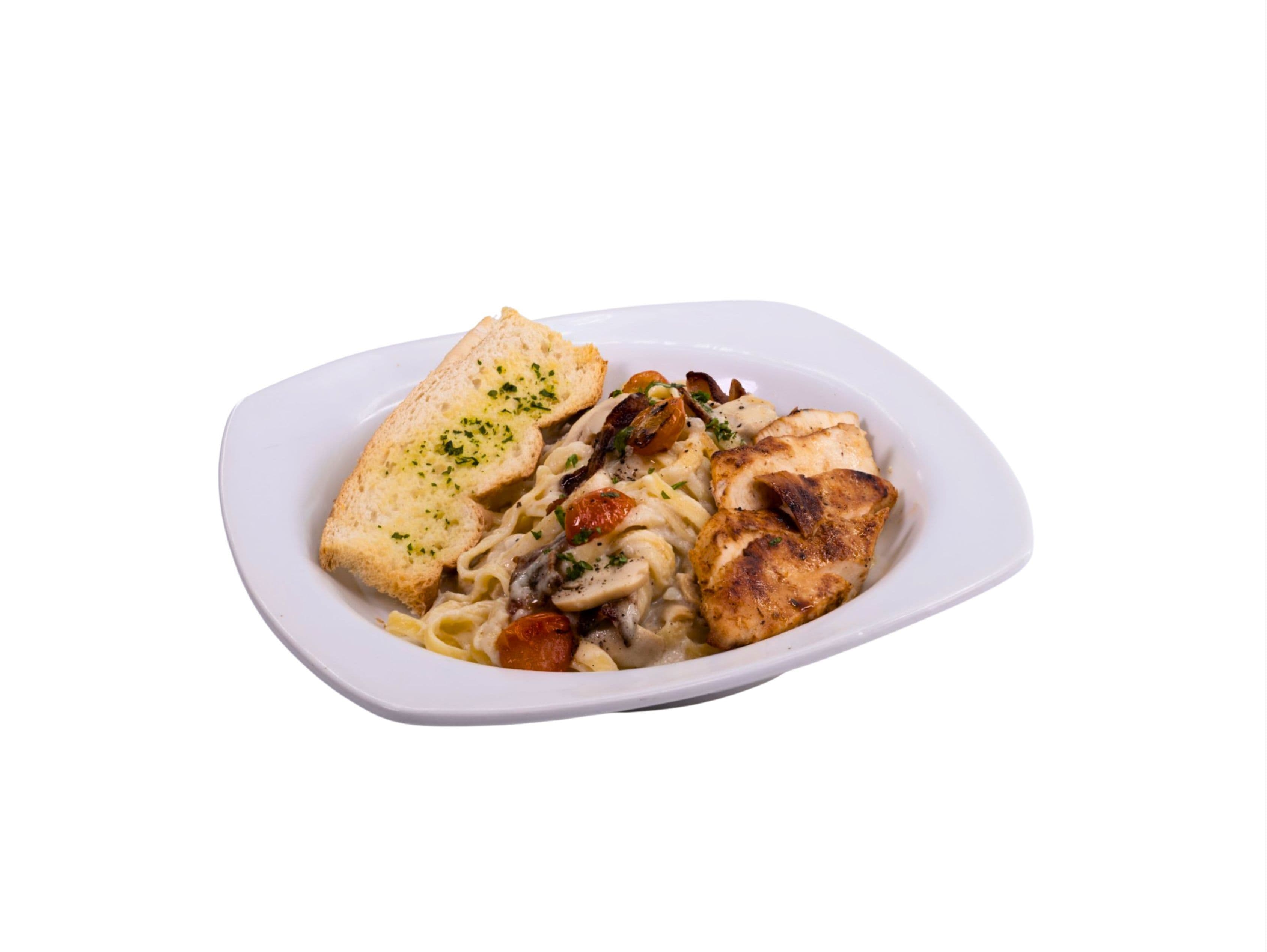 Grilled Chicken Carbonara
