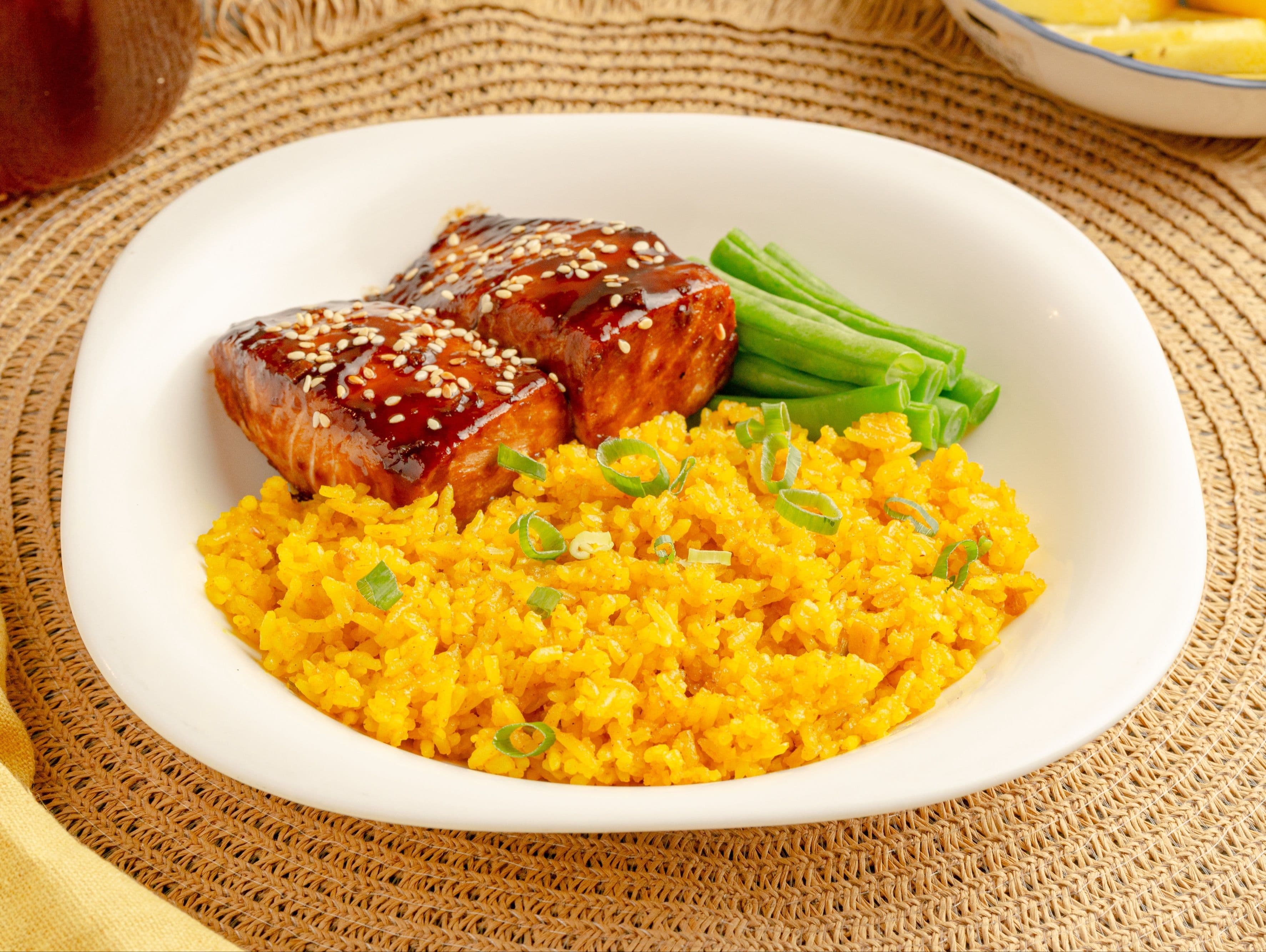 Baked Salmon with Teriyaki Sauce