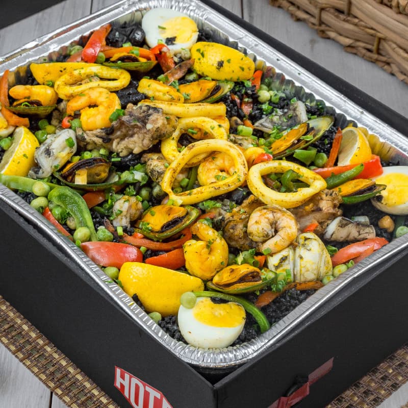 Seafood Paella Negra
