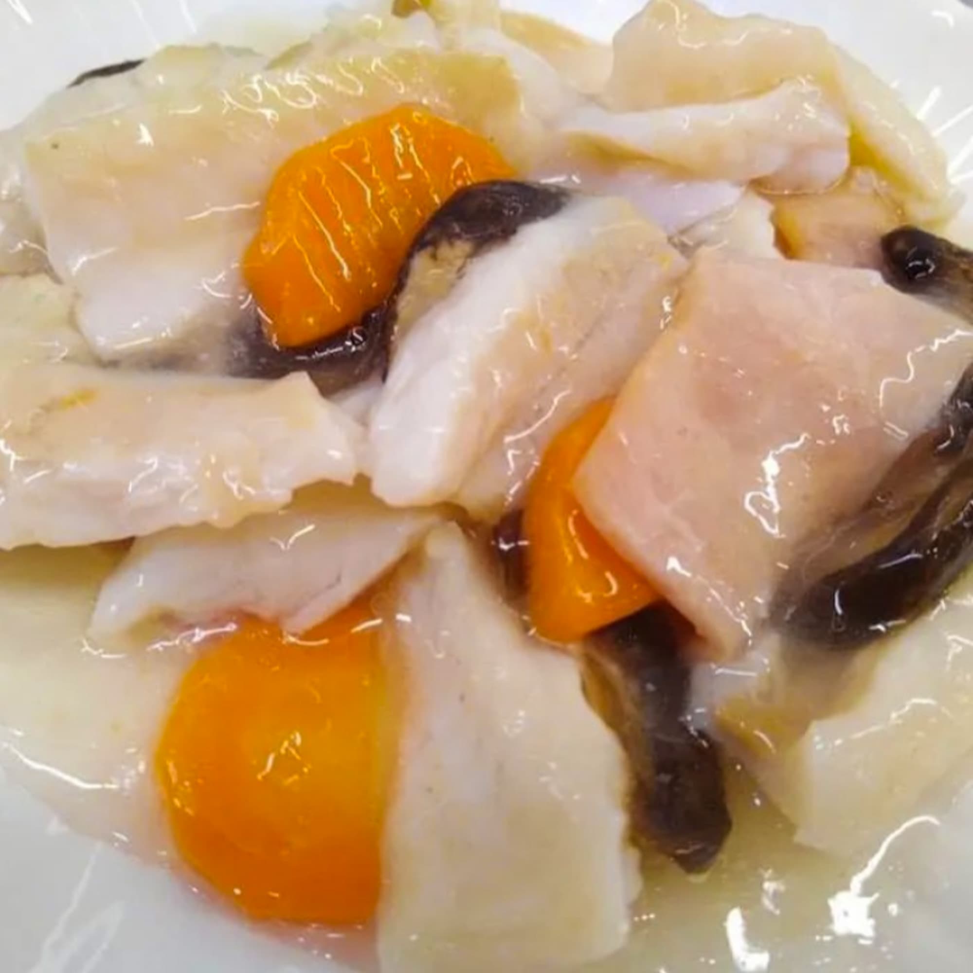 Sauteed Fish Fillet with Shitaki Mushroom