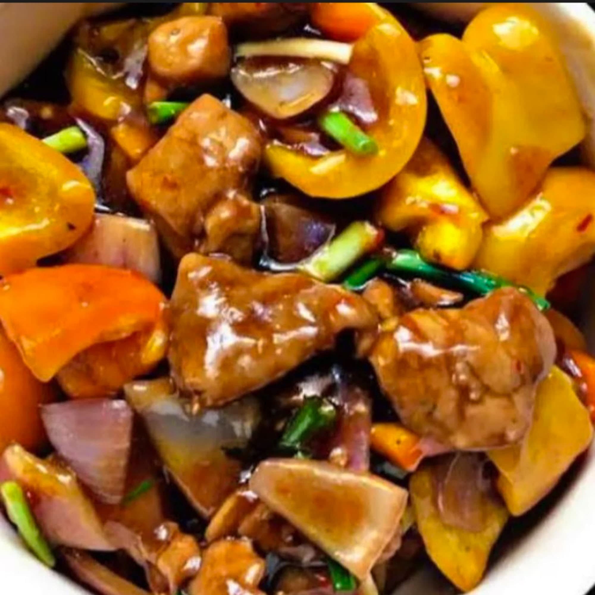 Chicken Fillet with Tofu in Oyster Sauce