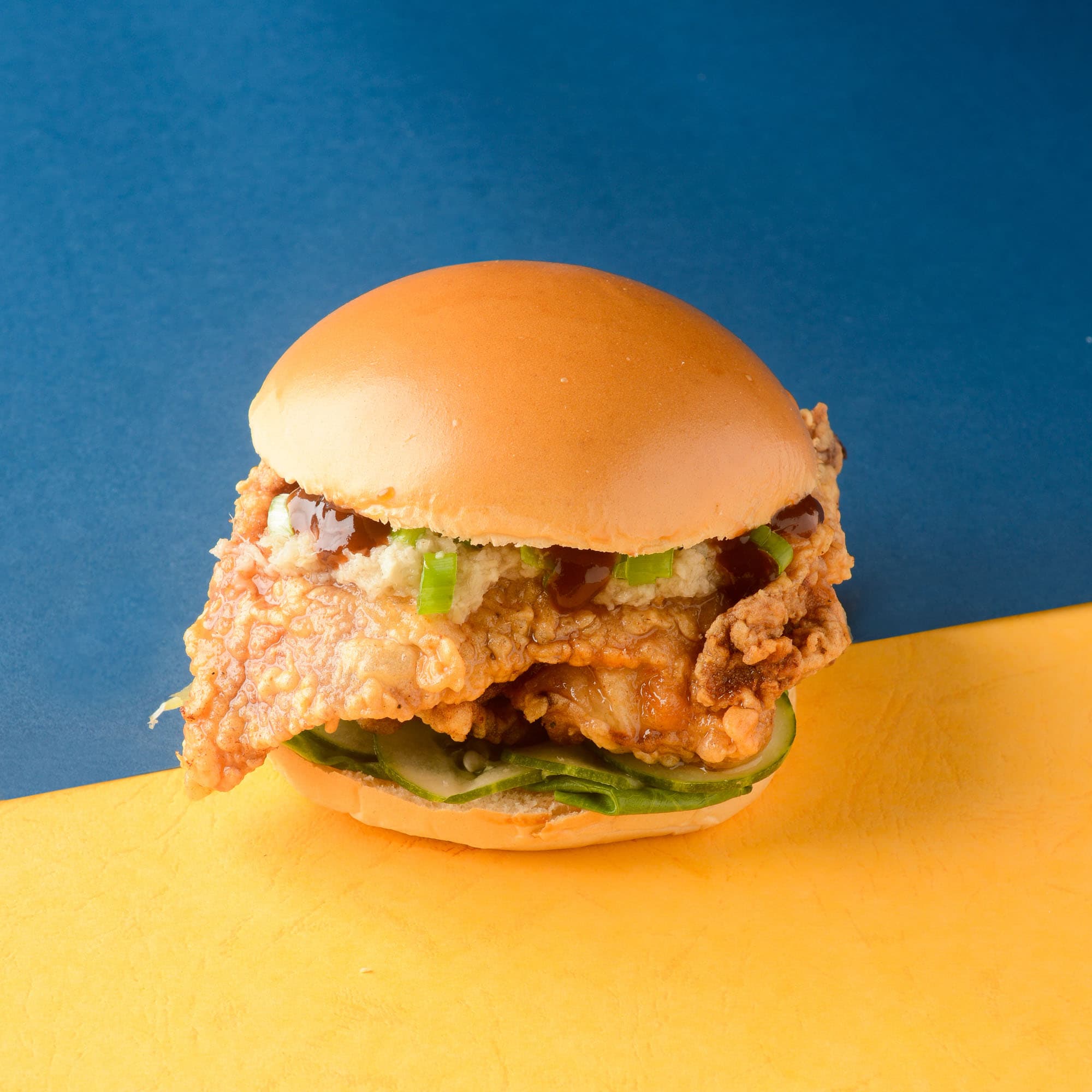 Hainanese Style Fried Chicken Sandwich