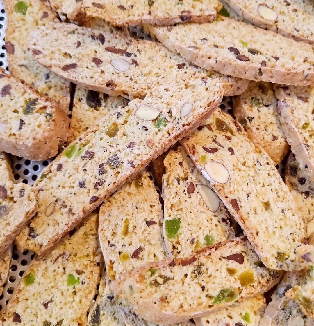 Kiwi & Cacao Nibs Biscotti